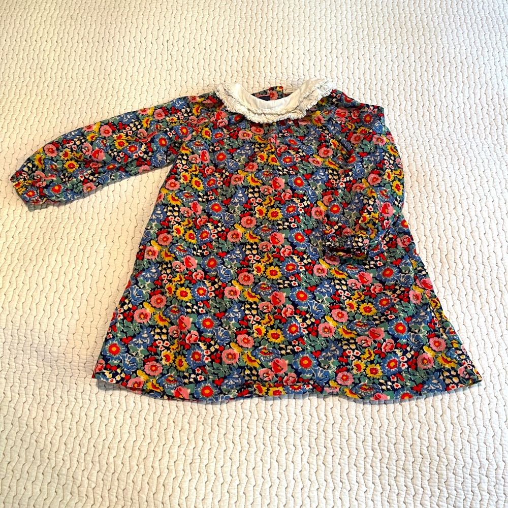 Baby Boden corduroy flower dress